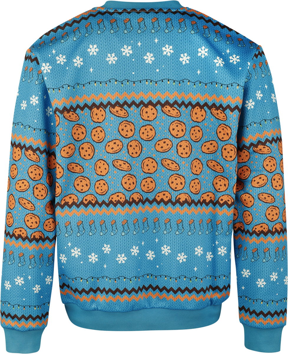 Pull De Noël  de Sesame Street - Cookie Monster - S à 3XL - pour Homme - multicolore - Sesame Street - View 2