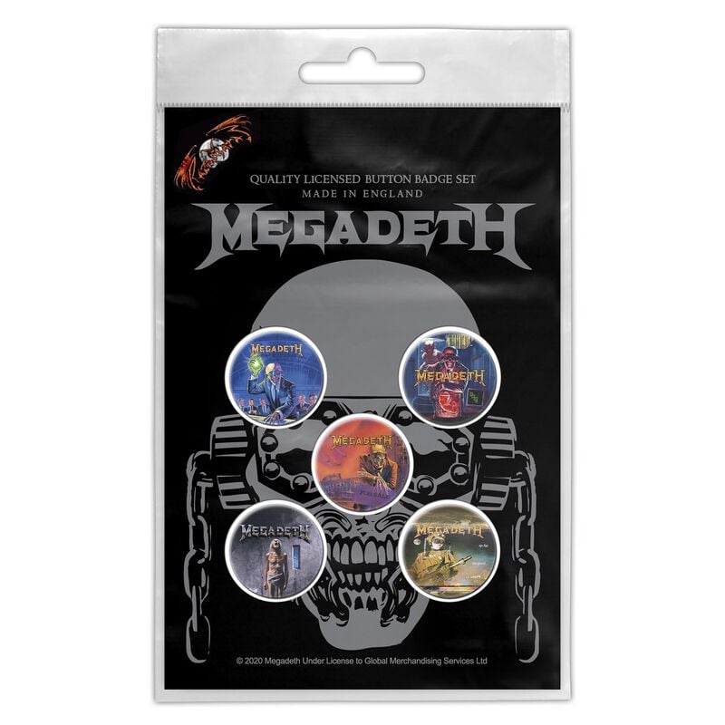 Badge  de Megadeth - Vic Rattlehead - pour Indifférent - multicolore - Megadeth