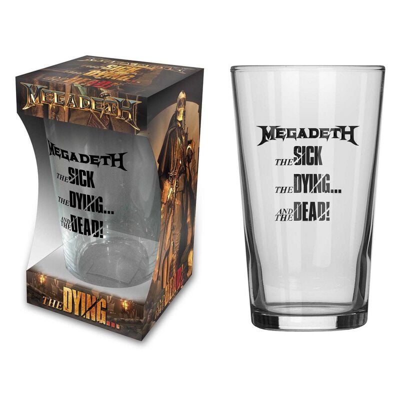 Verre à bière  de Megadeth - The Sick, The Dying… And The Dead! - pour Indifférent - transparent - Megadeth