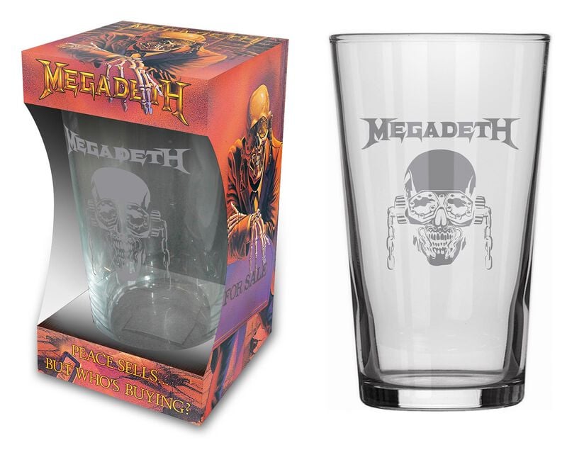 Verre à bière  de Megadeth - Peace Sells - pour Indifférent - transparent - Megadeth