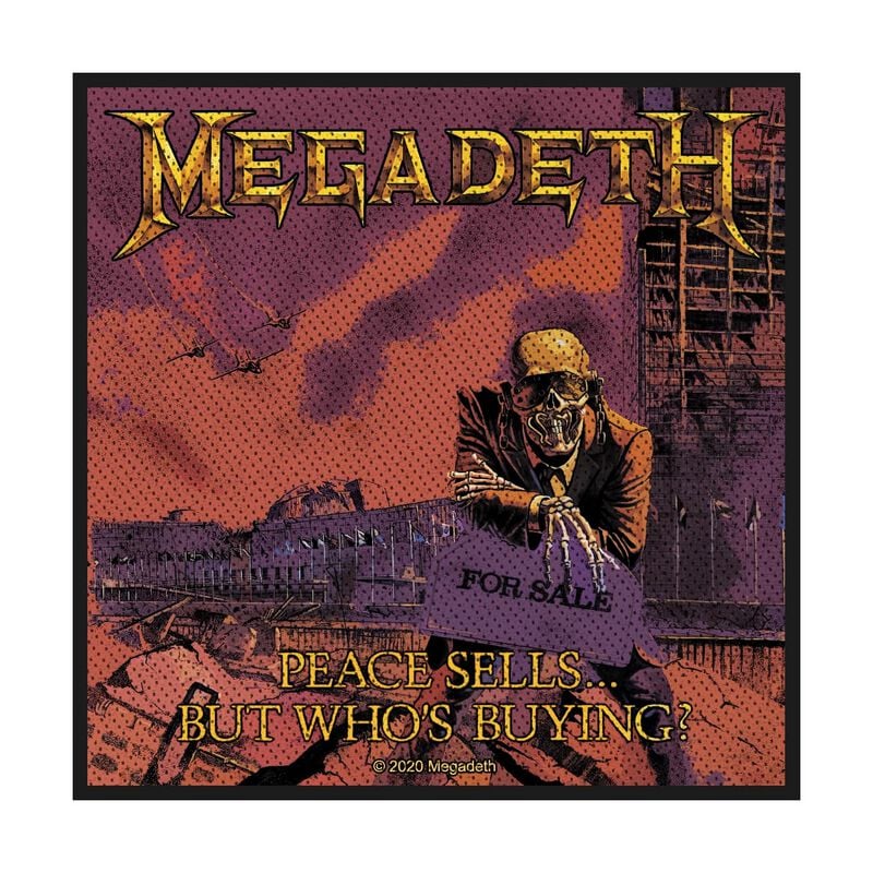 Patch  de Megadeth - Peace Sells - pour Indifférent - multicolore - Megadeth