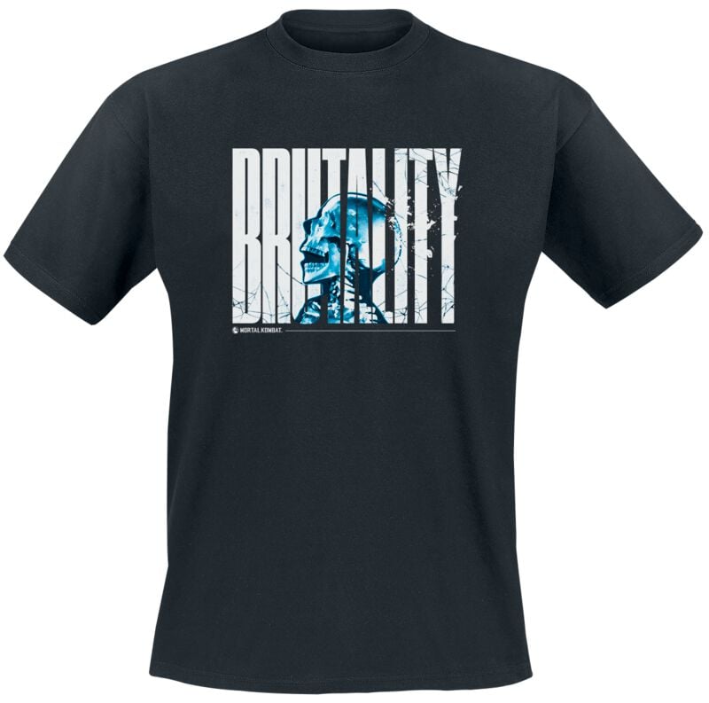 T-Shirt Manches courtes Gaming de Mortal Kombat - Brutality - S à XXL - pour Homme - noir - Mortal Kombat
