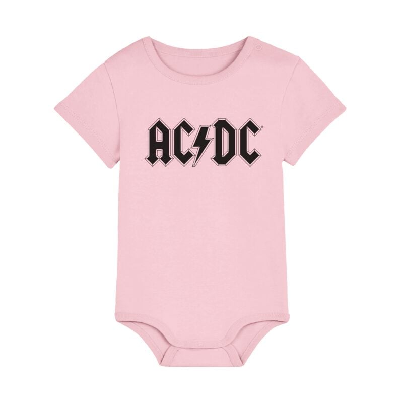 Body  de AC/DC - Logo - 56/62 à 86/92 - pour Enfants - rose clair - AC/DC