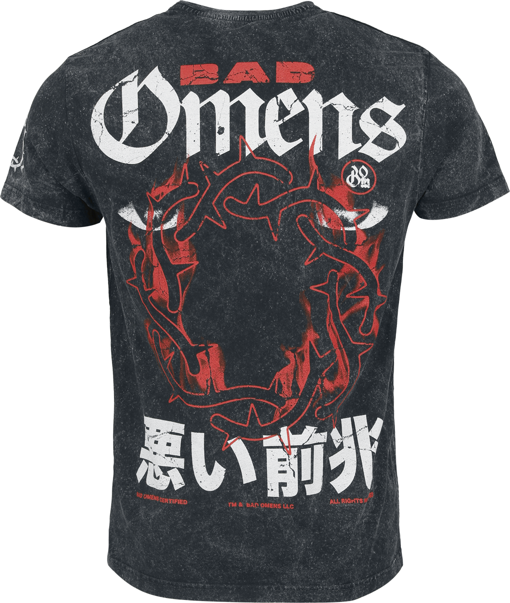 T-Shirt Manches courtes  de Bad Omens - Villain - S à 4XL - pour Homme - anthracite - Bad Omens - View 2