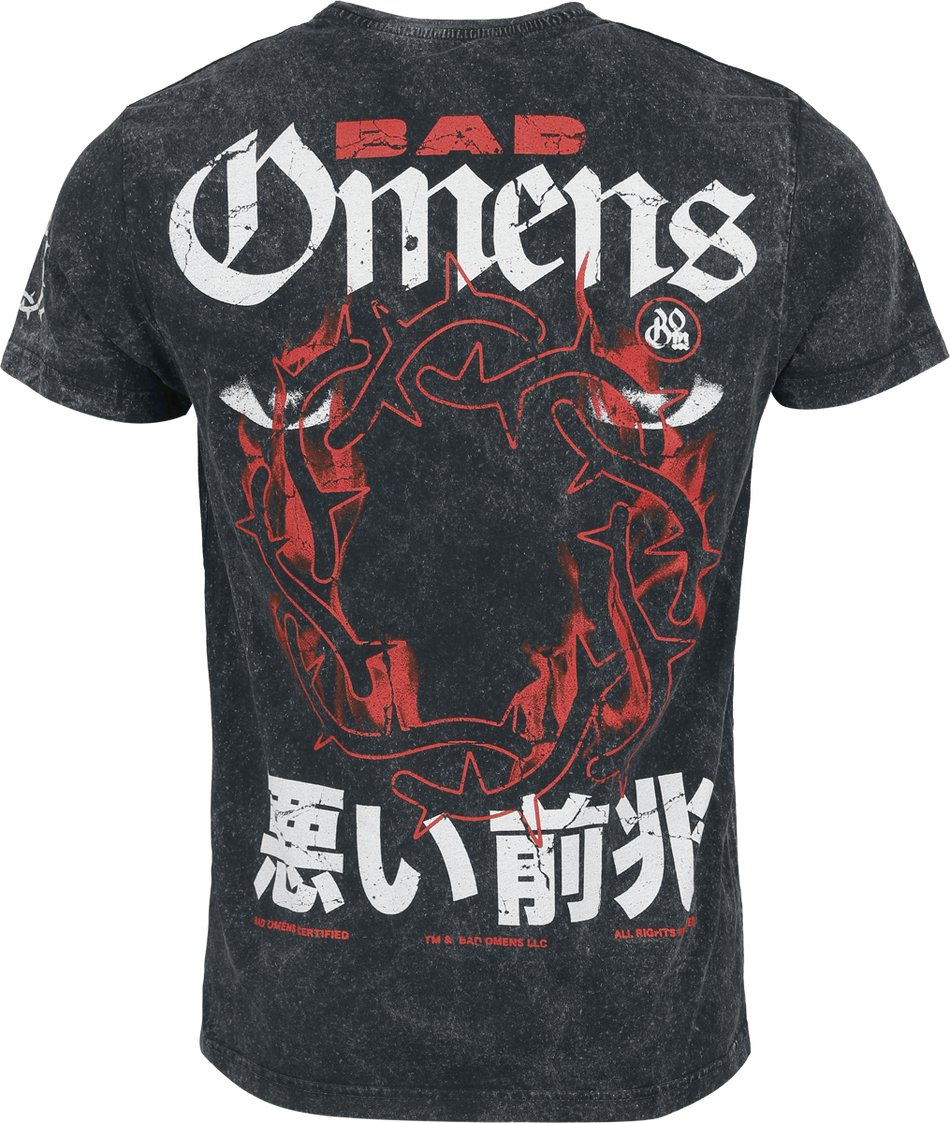 T-Shirt Manches courtes  de Bad Omens - Villain - S à 4XL - pour Homme - anthracite - Bad Omens - View 2