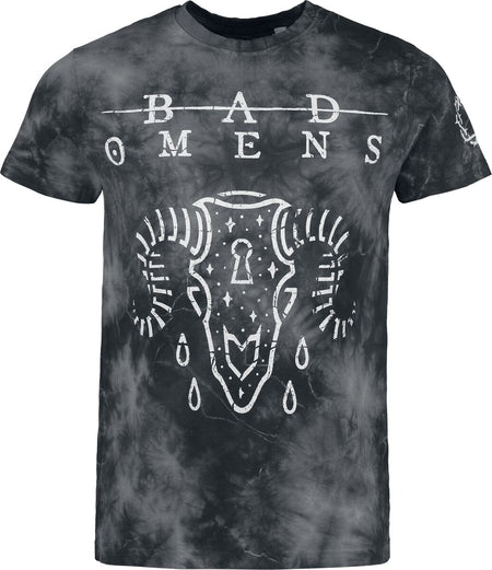 T-Shirt Manches courtes  de Bad Omens - Ram Skull - S à 4XL - pour Homme - noir - Bad Omens
