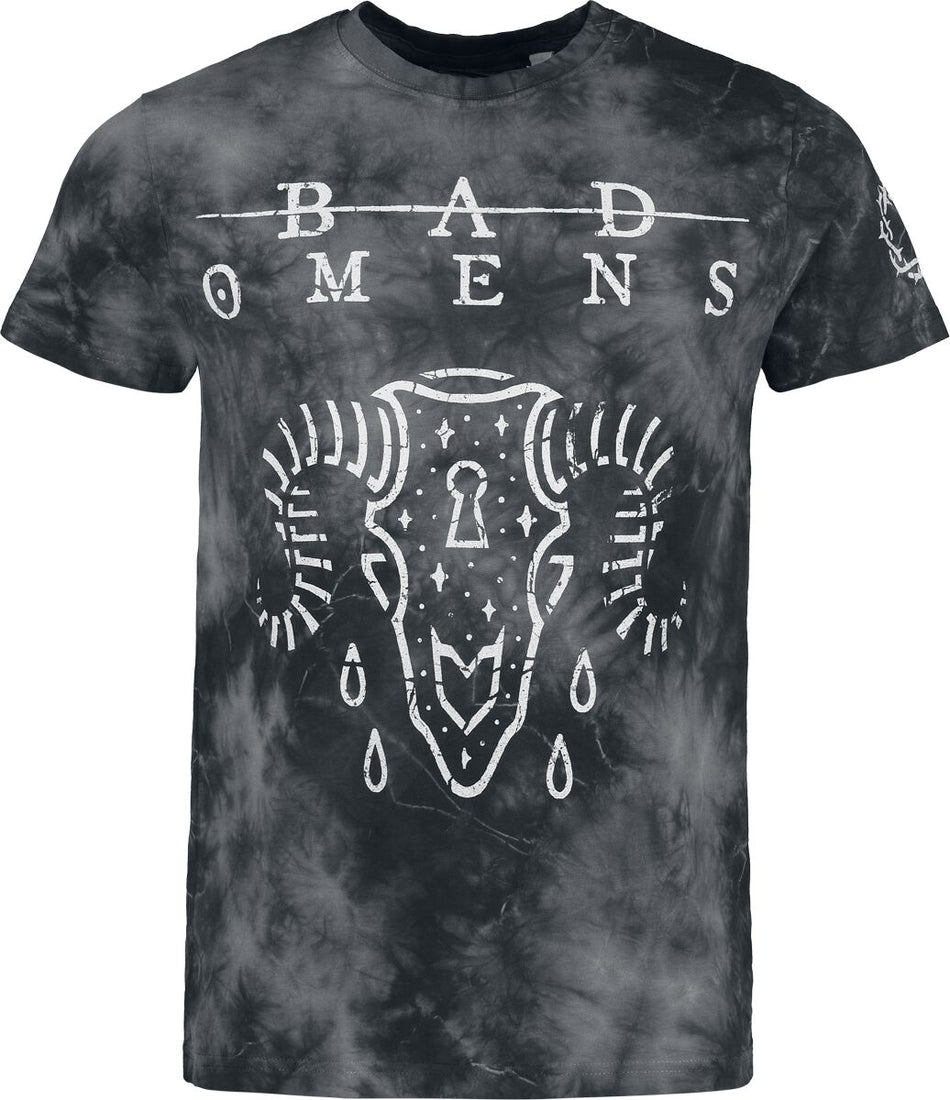 T-Shirt Manches courtes  de Bad Omens - Ram Skull - S à 4XL - pour Homme - noir - Bad Omens