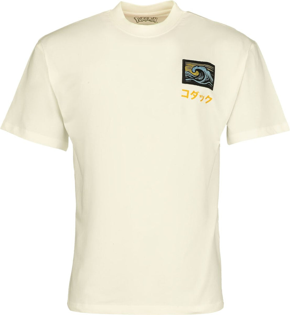 T-Shirt Oversize Gaming de Pokémon - Psykokwak - S à XL - pour Homme - blanc cassé - Pokémon