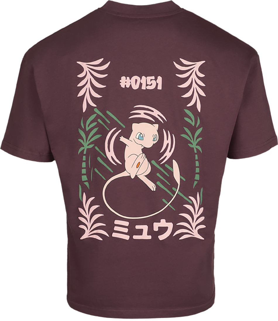 T-Shirt Manches courtes Gaming de Pokémon - Mew - S à XXL - pour Homme - bordeaux - Pokémon - View 2