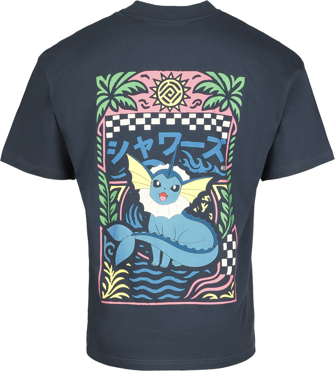 T-Shirt Manches courtes Gaming de Pokémon - Aquali - S à XXL - pour Homme - marine - Pokémon - View 2