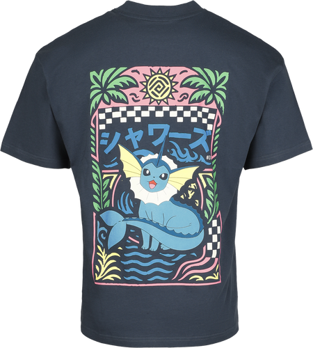 T-Shirt Manches courtes Gaming de Pokémon - Aquali - S à XXL - pour Homme - marine - Pokémon - View 2