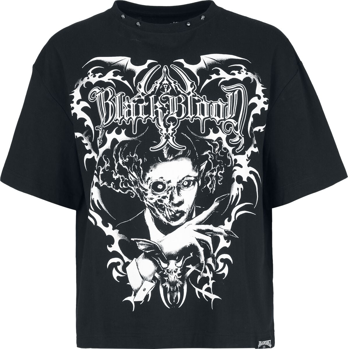 T-Shirt Manches courtes Gothic de Black Blood by Gothicana - Bloodsworn to Tepes - S à XXL - pour Homme - noir - Black Blood by Gothicana