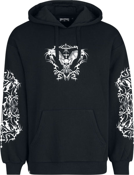 Sweat-shirt à capuche Gothic de Black Blood by Gothicana - Bloodsworn to Tepes - S à XXL - pour Homme - noir - Black Blood by Gothicana