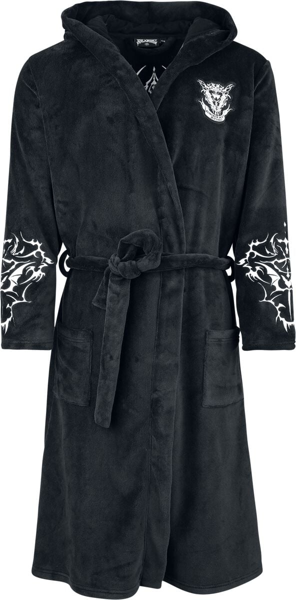 Robe de Chambre Gothic de Black Blood by Gothicana - Bloodsworn to Tepes - S-M à XXL-3XL - pour Homme - noir - Black Blood by Gothicana