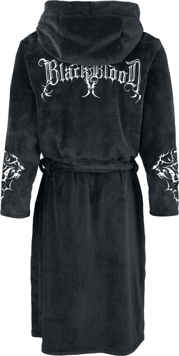 Robe de Chambre Gothic de Black Blood by Gothicana - Bloodsworn to Tepes - S-M à XXL-3XL - pour Homme - noir - Black Blood by Gothicana - View 2