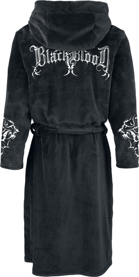Robe de Chambre Gothic de Black Blood by Gothicana - Bloodsworn to Tepes - S-M à XXL-3XL - pour Homme - noir - Black Blood by Gothicana - View 2