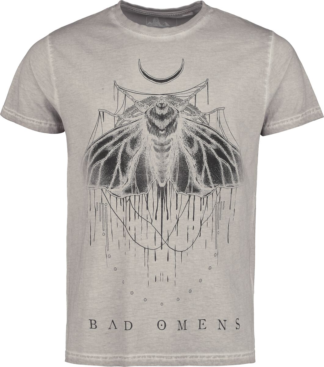 T-Shirt Manches courtes  de Bad Omens - Moth - S à 4XL - pour Homme - gris - Bad Omens