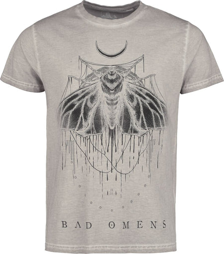T-Shirt Manches courtes  de Bad Omens - Moth - S à 4XL - pour Homme - gris - Bad Omens