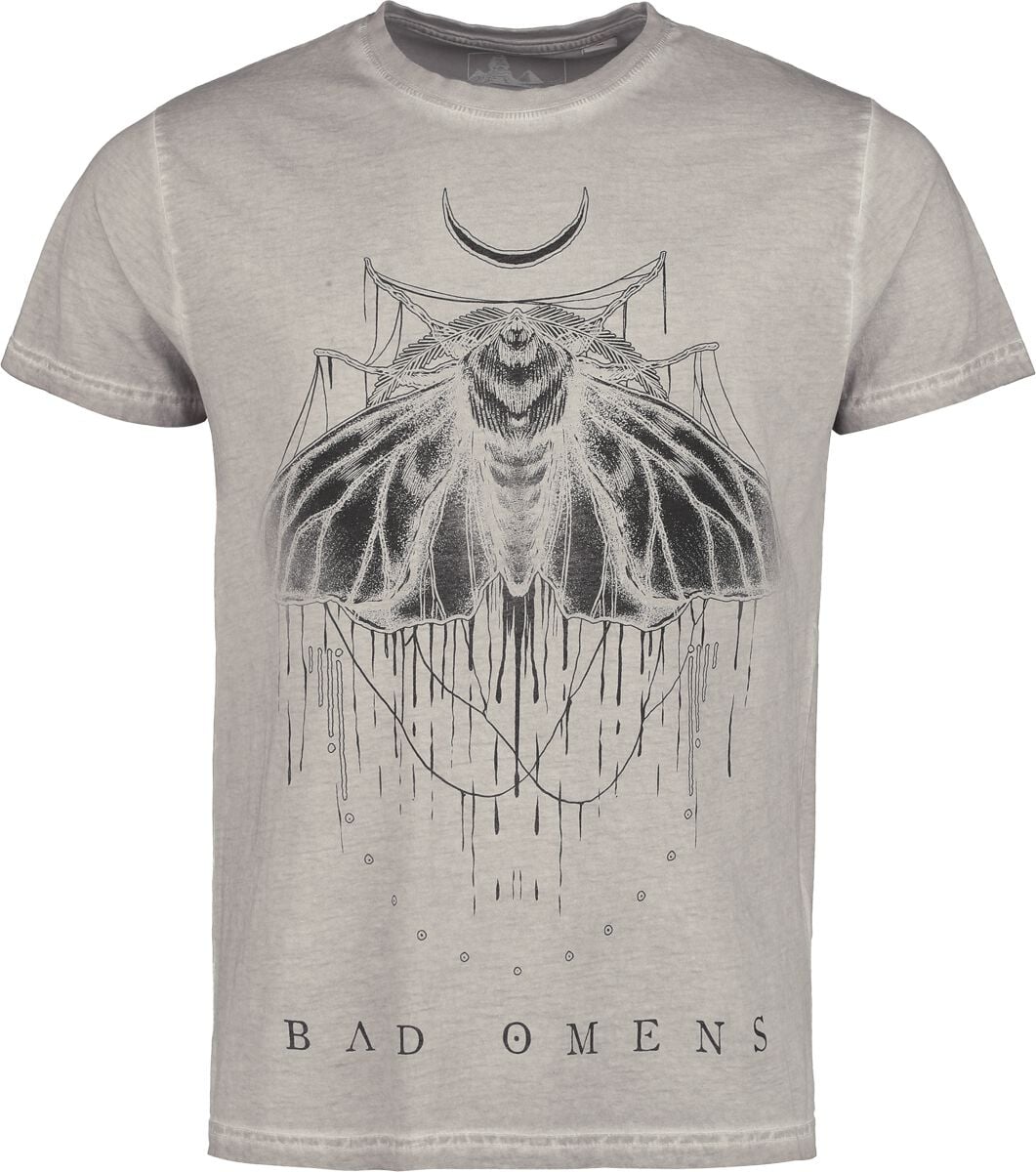 T-Shirt Manches courtes  de Bad Omens - Moth - S à 4XL - pour Homme - gris - Bad Omens