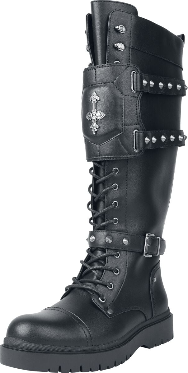 Bottes Gothic de Gothicana by EMP - Countess Bathory Kunstleder Stiefel - EU39 à EU46 - pour Homme - noir - Gothicana by EMP
