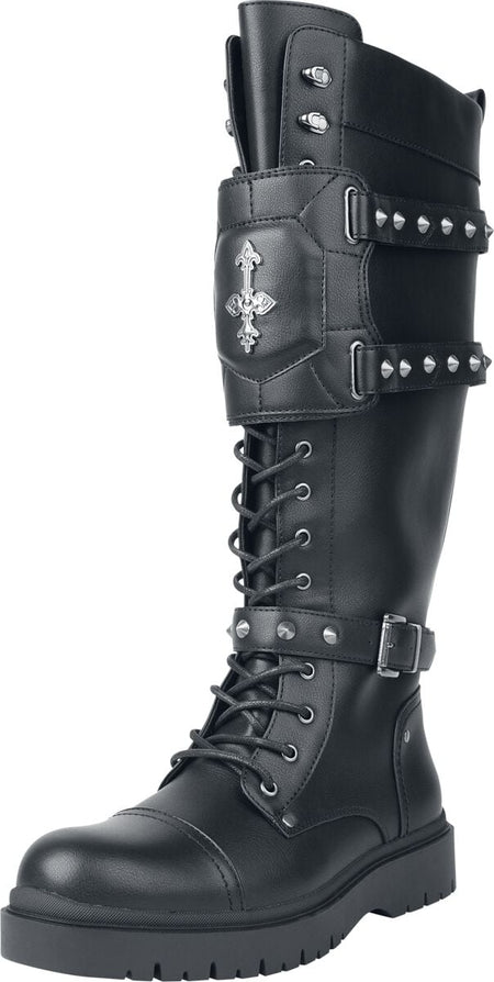 Bottes Gothic de Gothicana by EMP - Countess Bathory Kunstleder Stiefel - EU39 à EU46 - pour Homme - noir - Gothicana by EMP