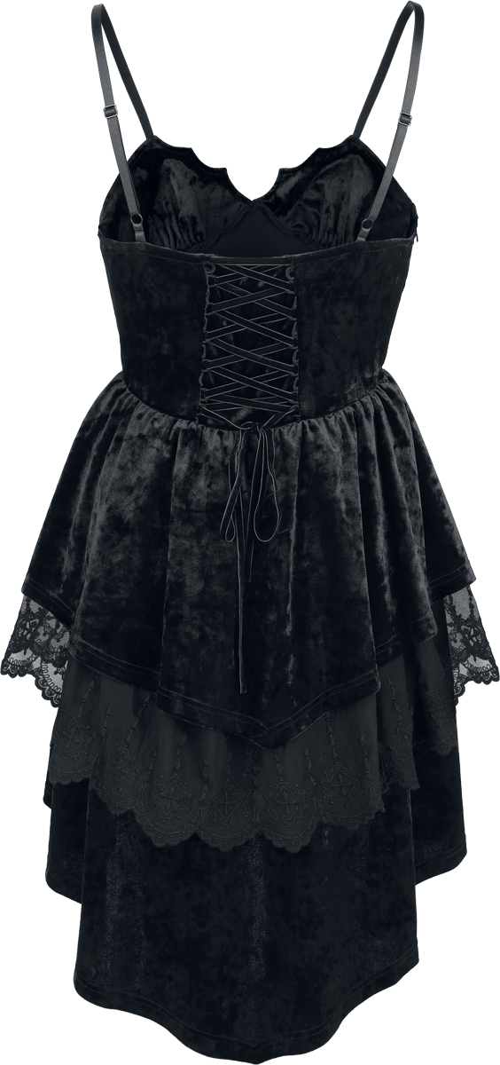 Robe courte Gothic de Gothicana by EMP - Countess Bathory - S à XXL - pour Femme - noir - Gothicana by EMP - View 2