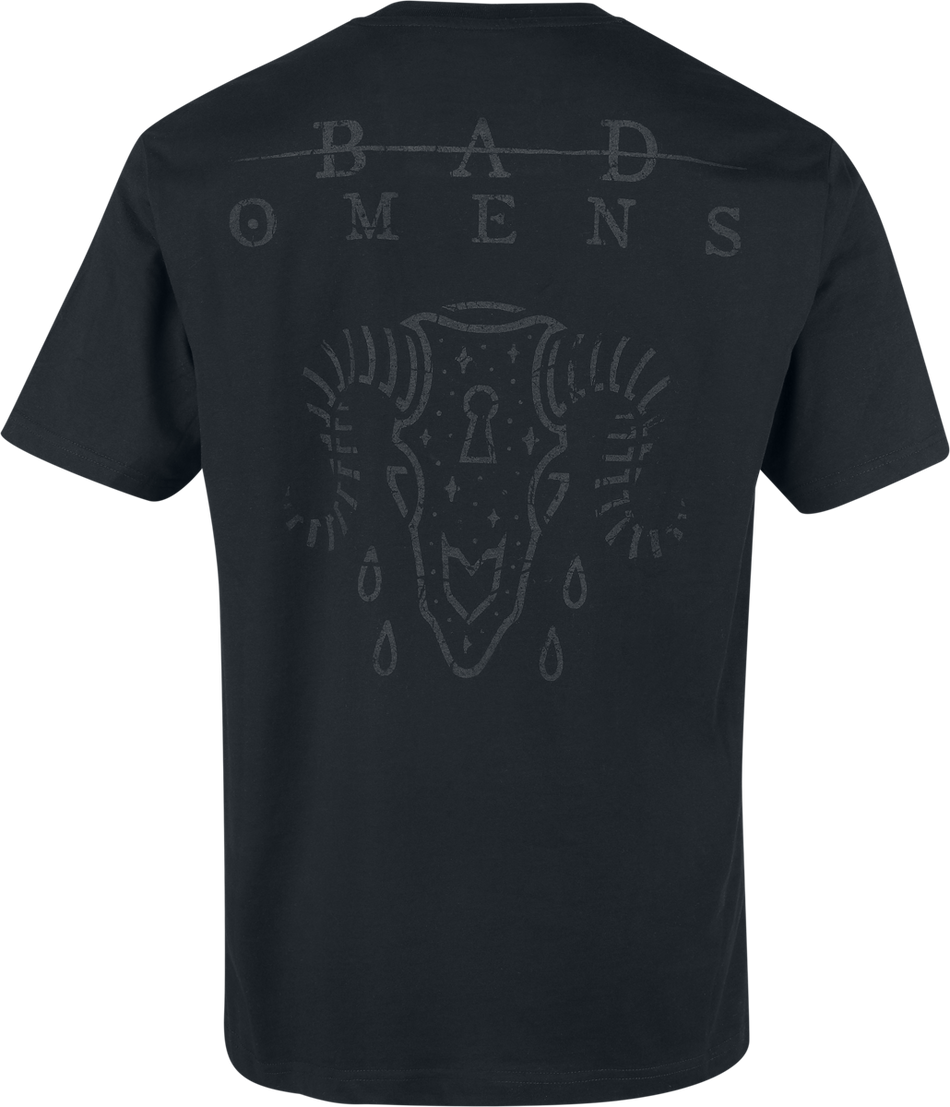 T-Shirt Manches courtes  de Bad Omens - Ram Skull - S à XXL - pour Homme - noir - Bad Omens - View 2