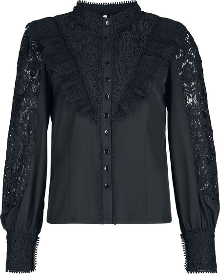 Chemisier Gothic de Gothicana by EMP - Countess Bathory - S à XXL - pour Femme - noir - Gothicana by EMP