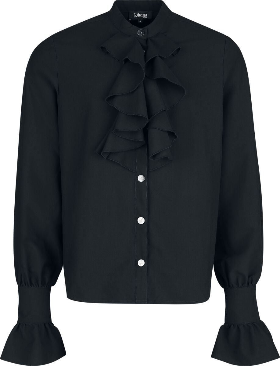 Chemise manches longues Gothic de Gothicana by EMP - Countess Bathory - S à XXL - pour Homme - noir - Gothicana by EMP