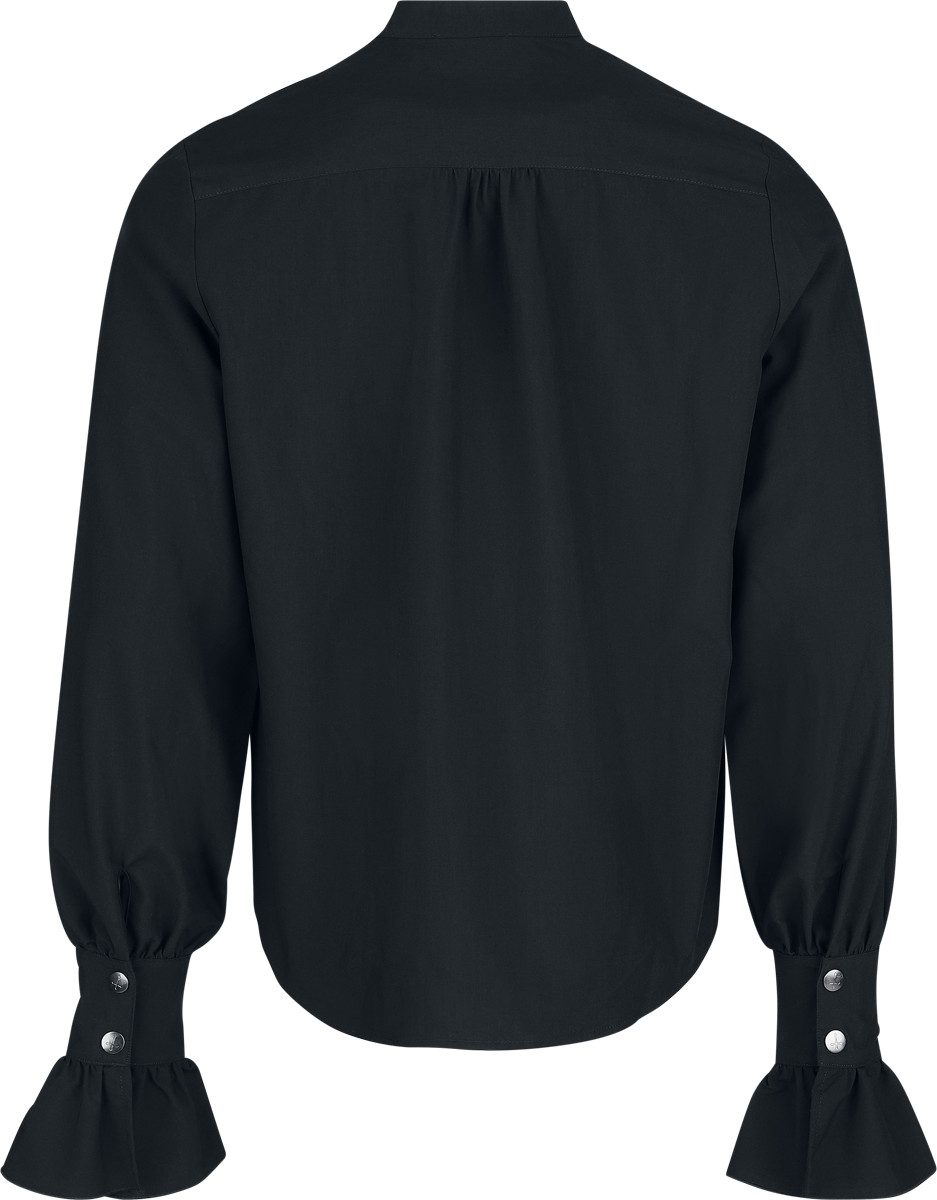 Chemise manches longues Gothic de Gothicana by EMP - Countess Bathory - S à XXL - pour Homme - noir - Gothicana by EMP - View 2