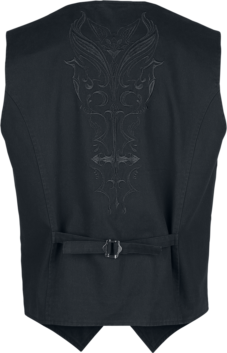 Veste Sans Manches Gothic de Gothicana by EMP - Countess Bathory - S à XXL - pour Homme - noir - Gothicana by EMP - View 2