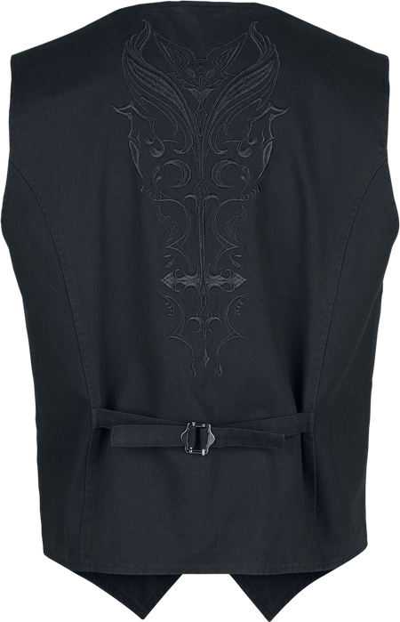 Veste Sans Manches Gothic de Gothicana by EMP - Countess Bathory - S à XXL - pour Homme - noir - Gothicana by EMP - View 2