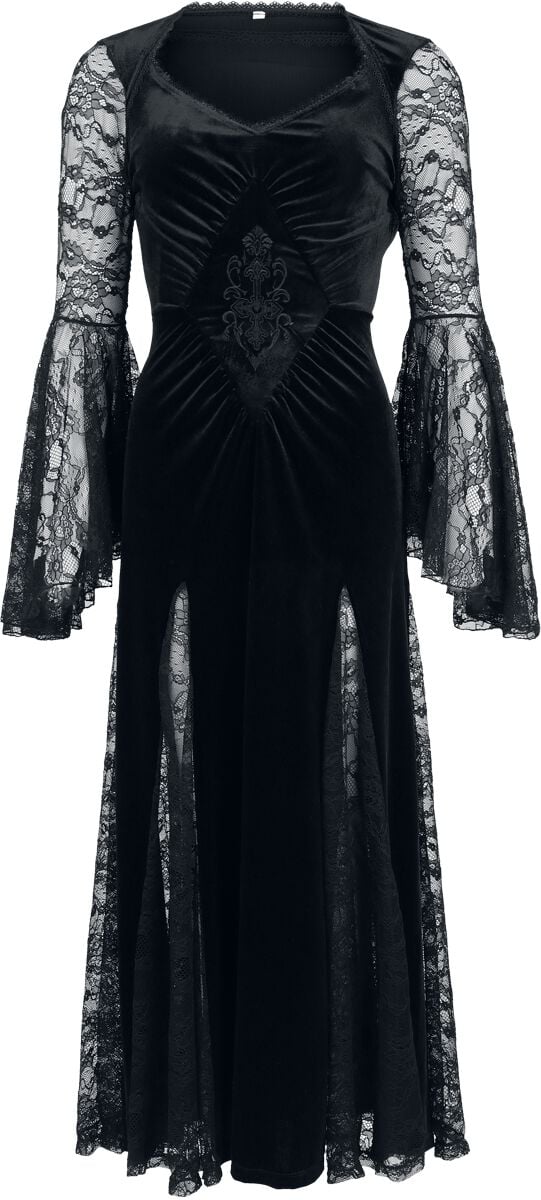 Robe longue Gothic de Gothicana by EMP - Countess Bathory - S à XXL - pour Femme - noir - Gothicana by EMP