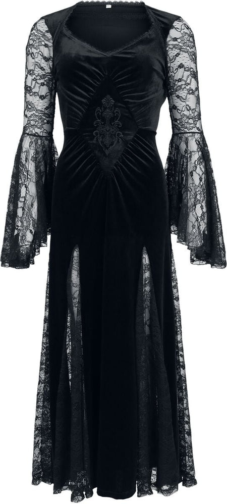 Robe longue Gothic de Gothicana by EMP - Countess Bathory - S à XXL - pour Femme - noir - Gothicana by EMP