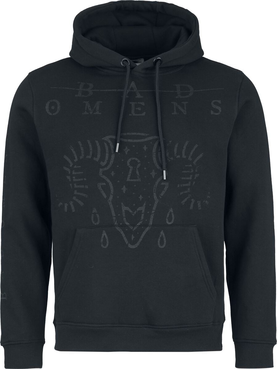 Sweat-shirt à capuche  de Bad Omens - Ram Skull - S à XXL - pour Homme - noir - Bad Omens