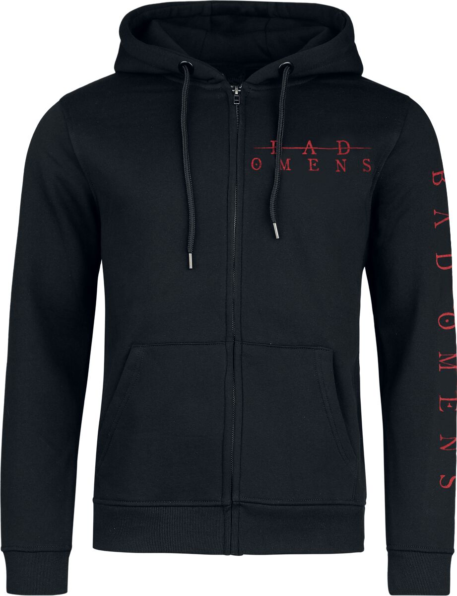 Sweat-shirt zippé à capuche  de Bad Omens - Specter - S à XXL - pour Homme - noir - Bad Omens