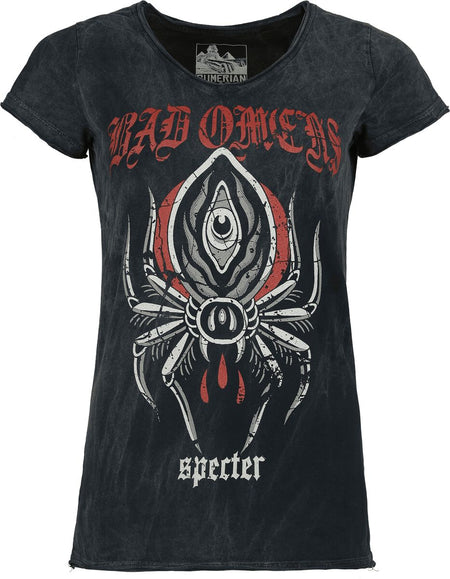 T-Shirt Manches courtes  de Bad Omens - Spider - S à 4XL - pour Femme - noir - Bad Omens