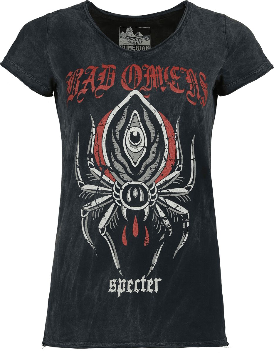 T-Shirt Manches courtes  de Bad Omens - Spider - S à 4XL - pour Femme - noir - Bad Omens