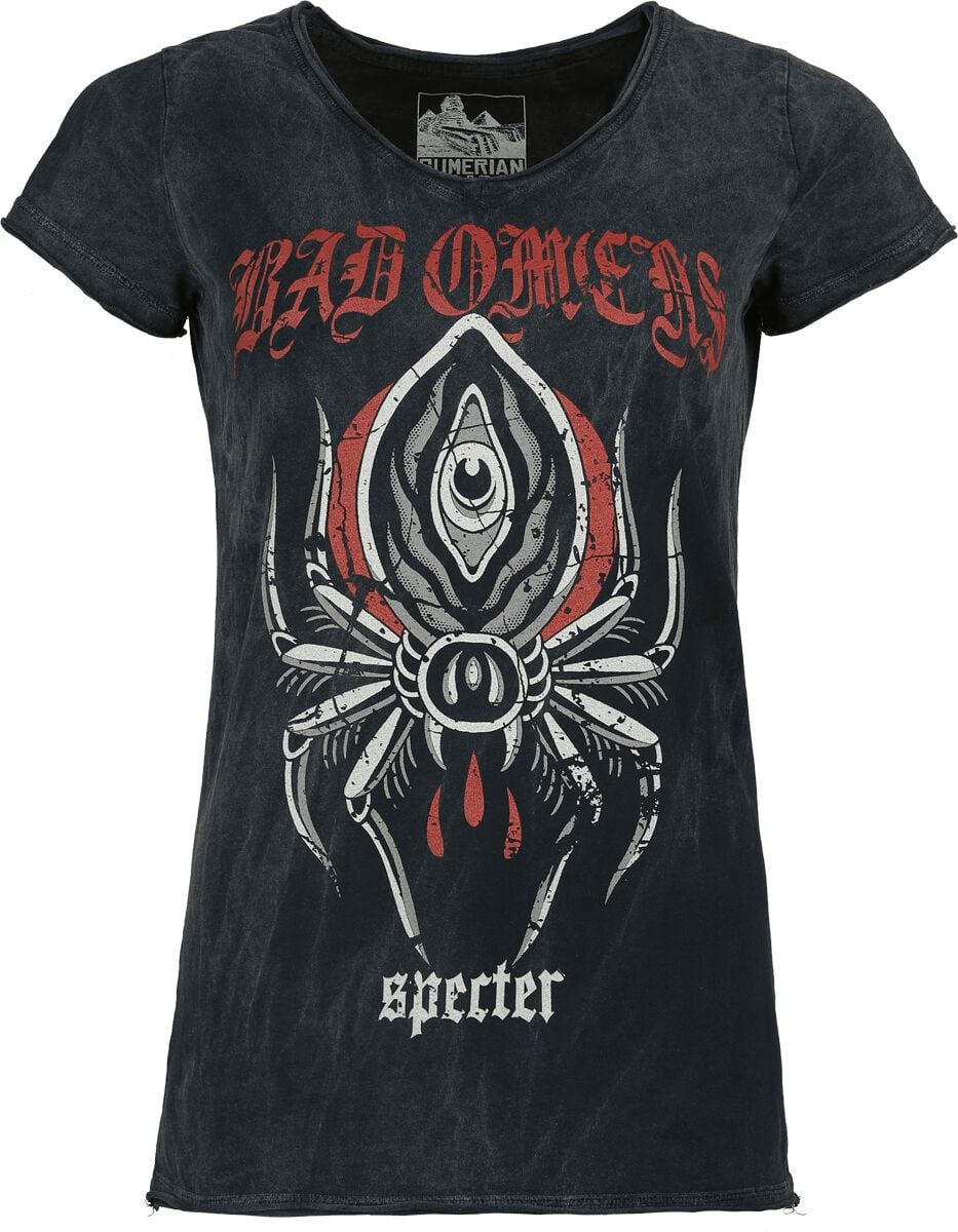 T-Shirt Manches courtes  de Bad Omens - Spider - S à 4XL - pour Femme - noir - Bad Omens
