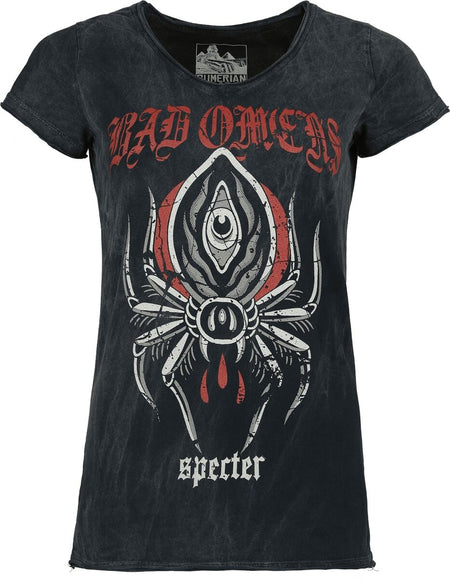 T-Shirt Manches courtes  de Bad Omens - Spider - S à 4XL - pour Femme - noir - Bad Omens