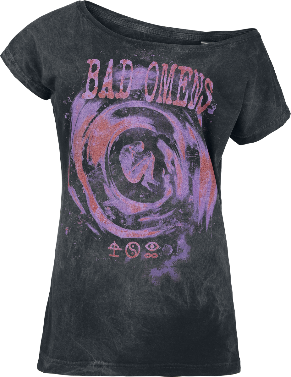 T-Shirt Manches courtes  de Bad Omens - The Drain - S à 4XL - pour Femme - anthracite - Bad Omens - View 2