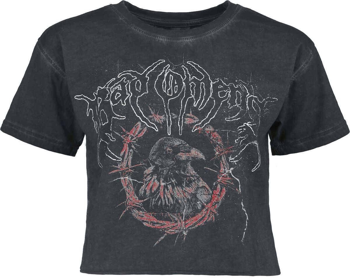 T-Shirt Manches courtes  de Bad Omens - Draugr Crow - S à 4XL - pour Femme - anthracite - Bad Omens