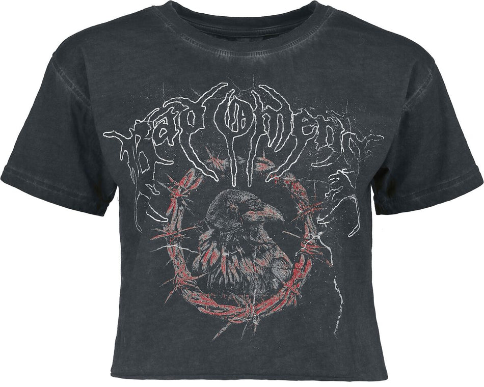 T-Shirt Manches courtes  de Bad Omens - Draugr Crow - S à 4XL - pour Femme - anthracite - Bad Omens