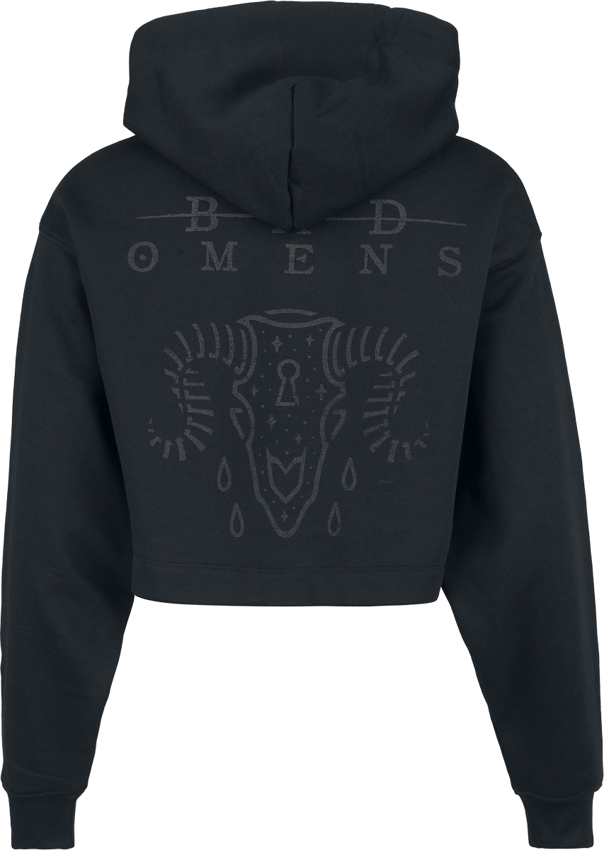 Sweat-shirt à capuche  de Bad Omens - Ram Skull - S à XL - pour Femme - noir - Bad Omens - View 2