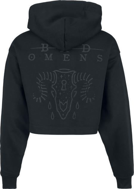 Sweat-shirt à capuche  de Bad Omens - Ram Skull - S à XL - pour Femme - noir - Bad Omens - View 2
