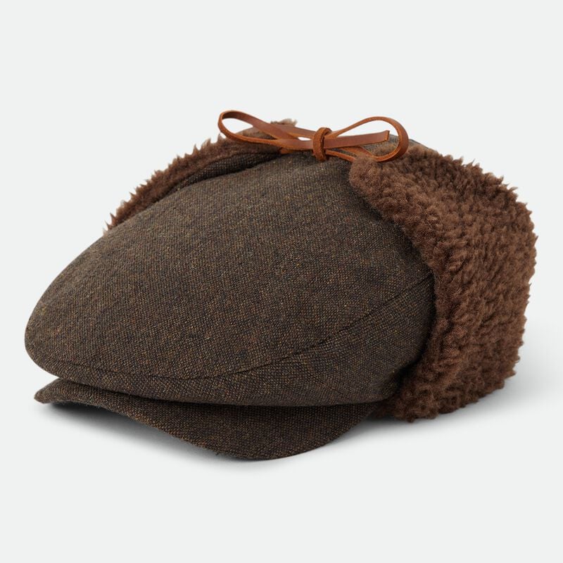 Bonnet  de Brixton - Barrel Earflap Snap Cap - pour Unisexe - marron - brixton