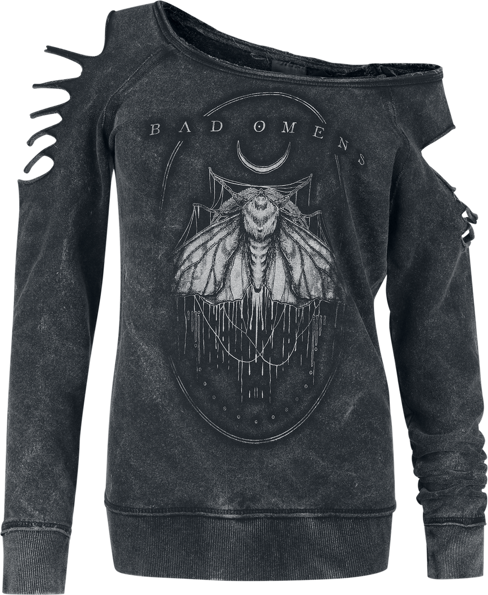 Sweat-shirt  de Bad Omens - Moth - S à XXL - pour Femme - anthracite - Bad Omens - View 2