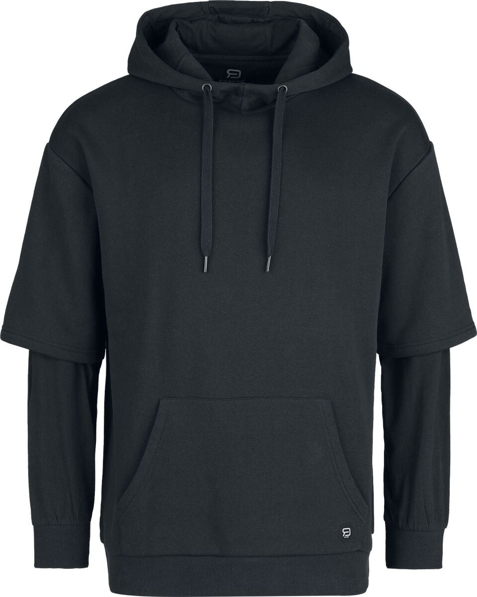 Sweat-shirt à capuche  de RED by EMP - Double Layer Look Hoodie - S à XXL - pour Homme - noir - RED by EMP