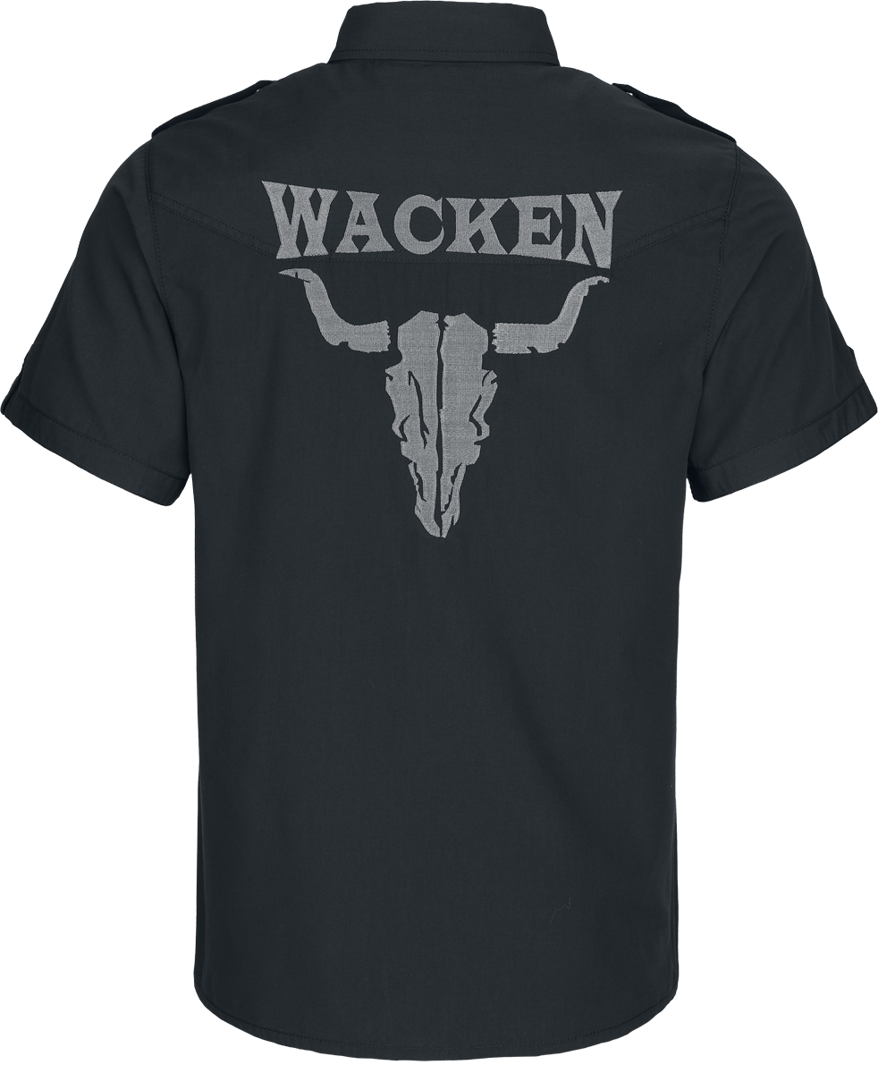 Chemise manches courtes  de Wacken Open Air - Wacken - S à 4XL - pour Homme - noir - Wacken Open Air - View 2