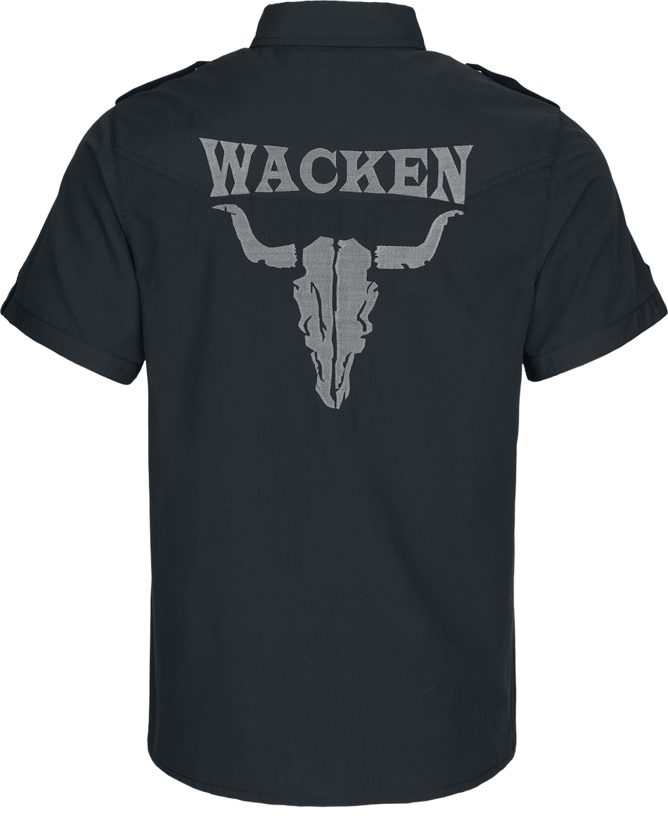 Chemise manches courtes  de Wacken Open Air - Wacken - S à 4XL - pour Homme - noir - Wacken Open Air - View 2